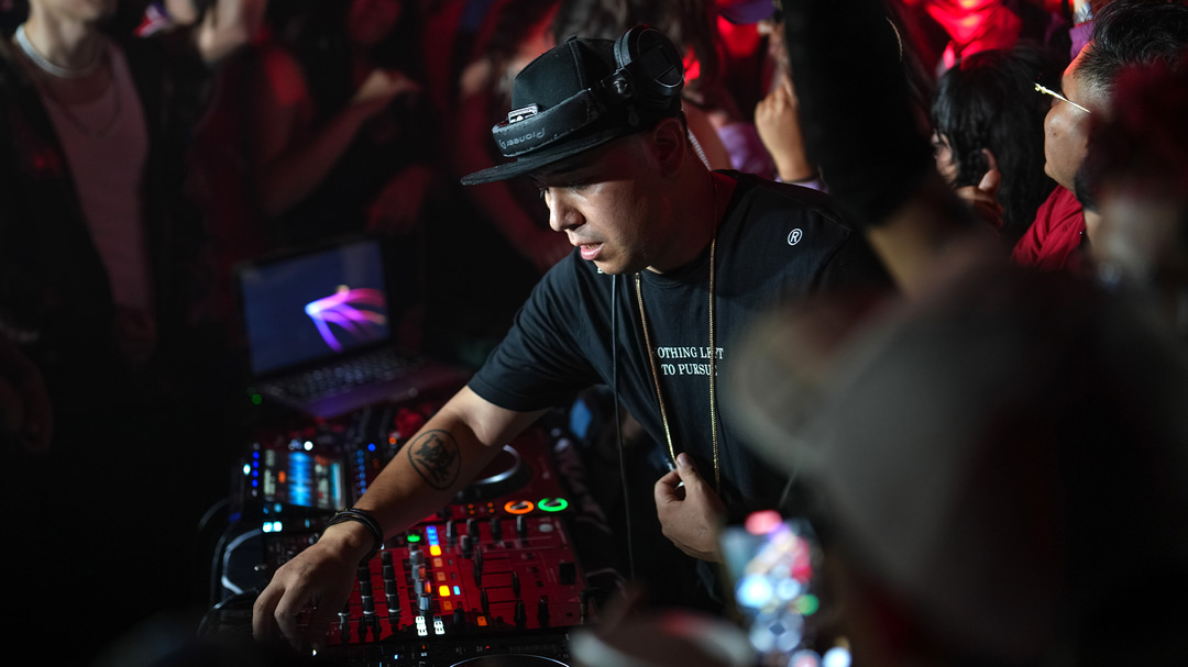 Photo of set DJ Bekman.