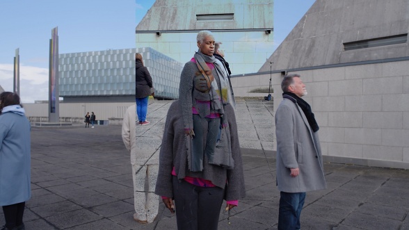 Photo of set Pathology in Three Parts, 2021 | Haroon Mirza | 111Hz, The Three /\/\/'s & Construction of an Act.
