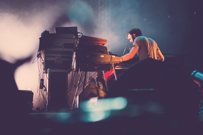 Photo of set Nils Frahm.