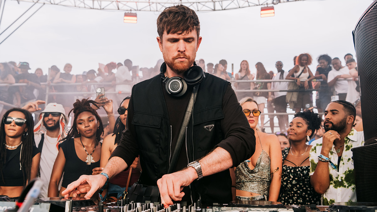 Photo of set James Blake.