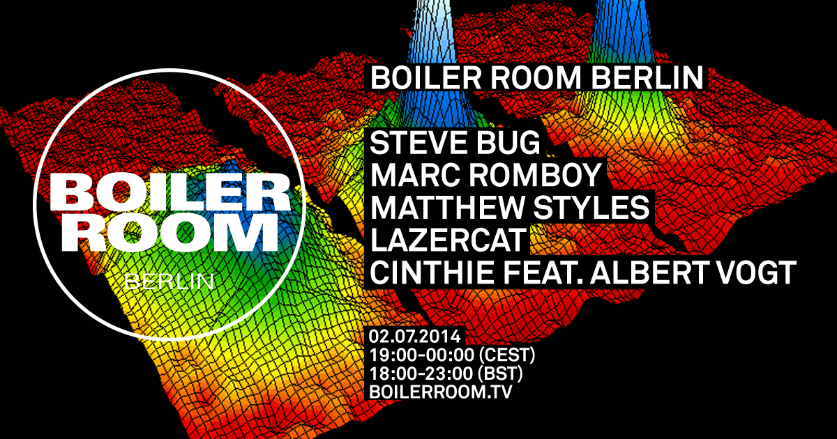 Berlin: Steve Bug, Marc Romboy, Matthew Styles, Lazercat, Cinthie ft. Albert Vogt flyer