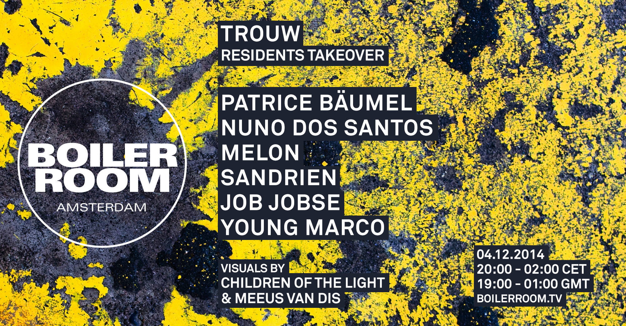 Trouw Residents Takeover flyer