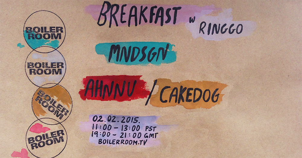 Breakfast with Ringgo 003: Ahnnu / Cakedog flyer