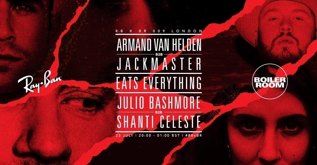 London: Ray-Ban x Boiler Room 009 flyer