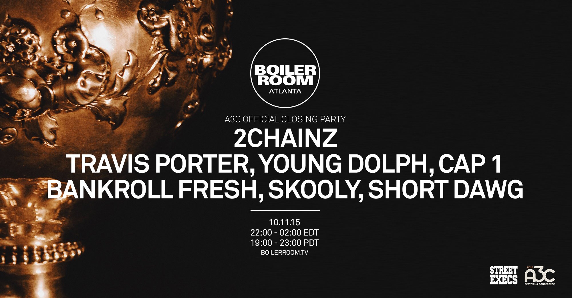 A3C Closing Party with Street Execs flyer