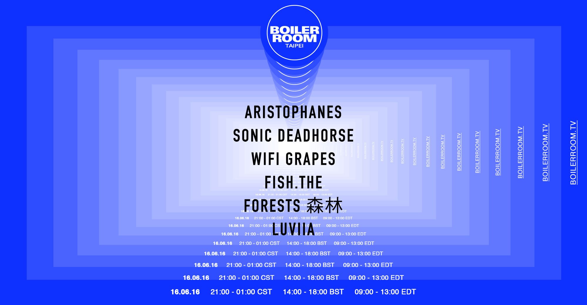 Boiler Room Taipei flyer