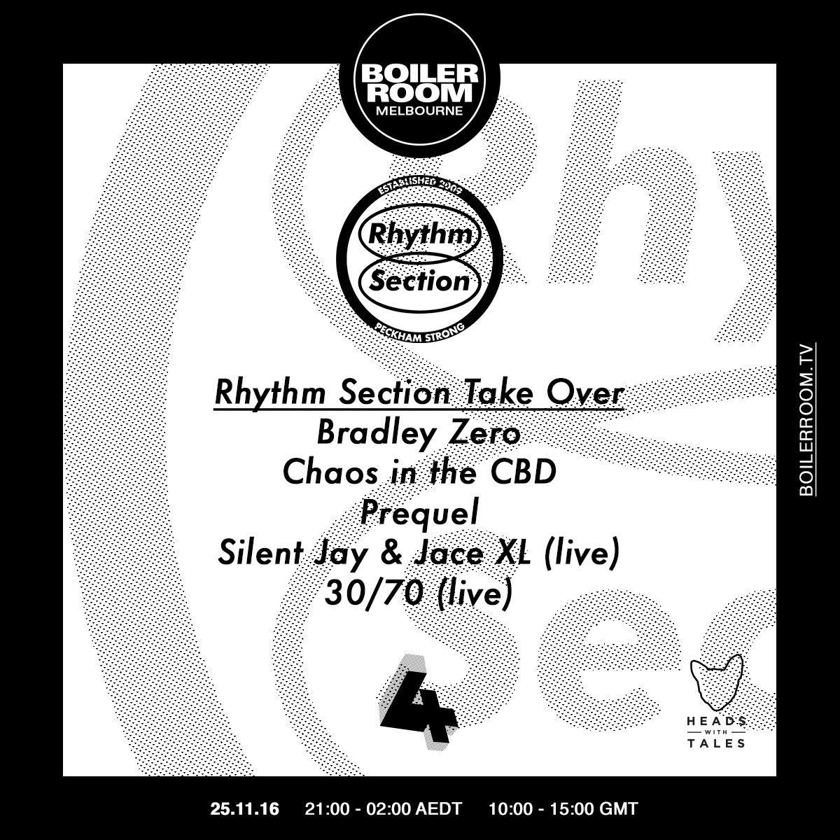 Rhythm Section Takeover flyer