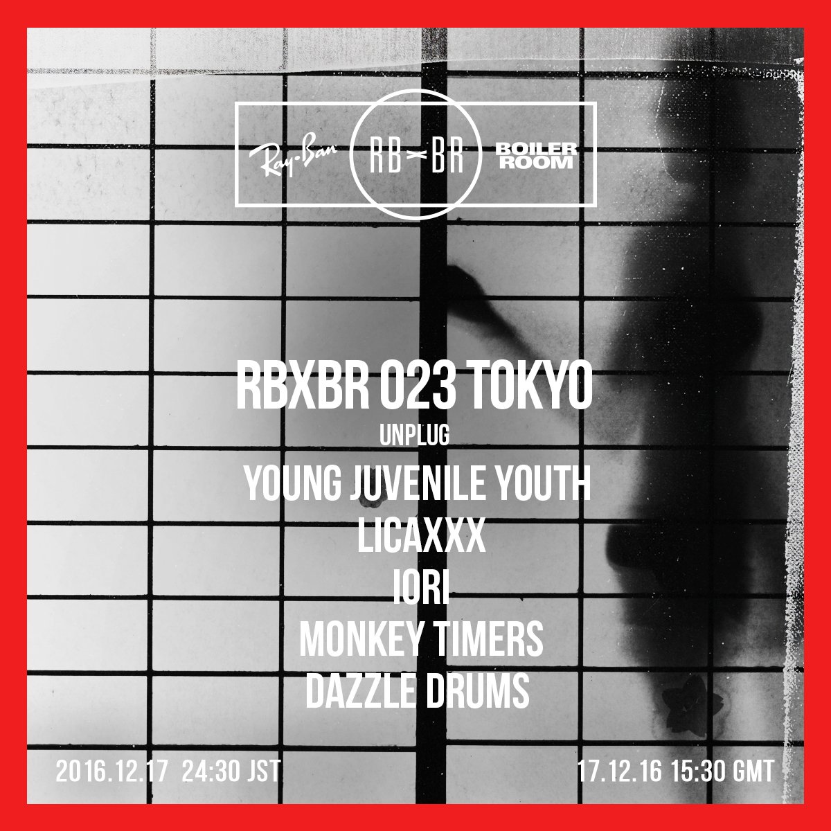 Ray-Ban x Boiler Room Tokyo: Unplug flyer