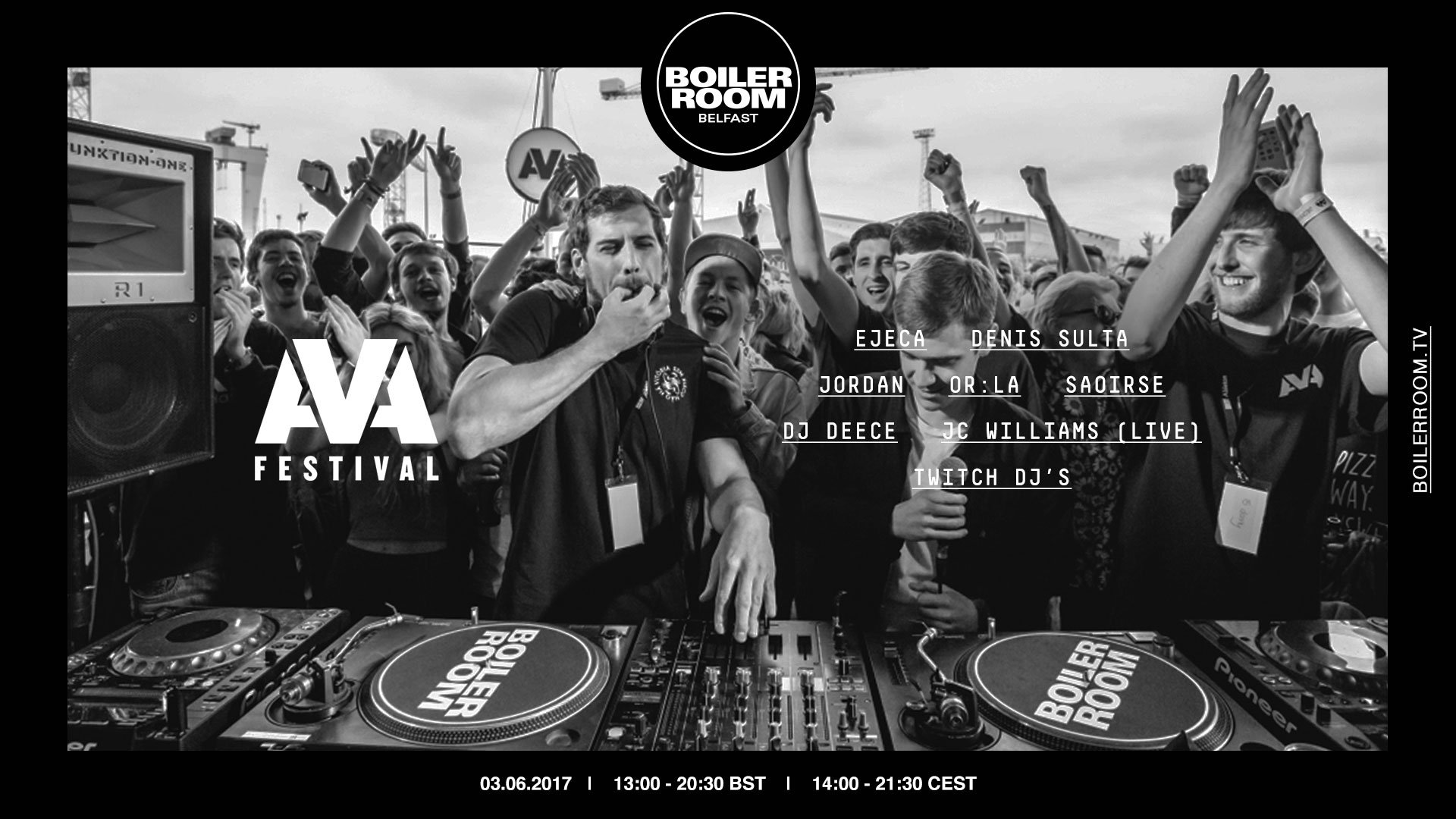 Belfast: AVA Festival 2017 flyer