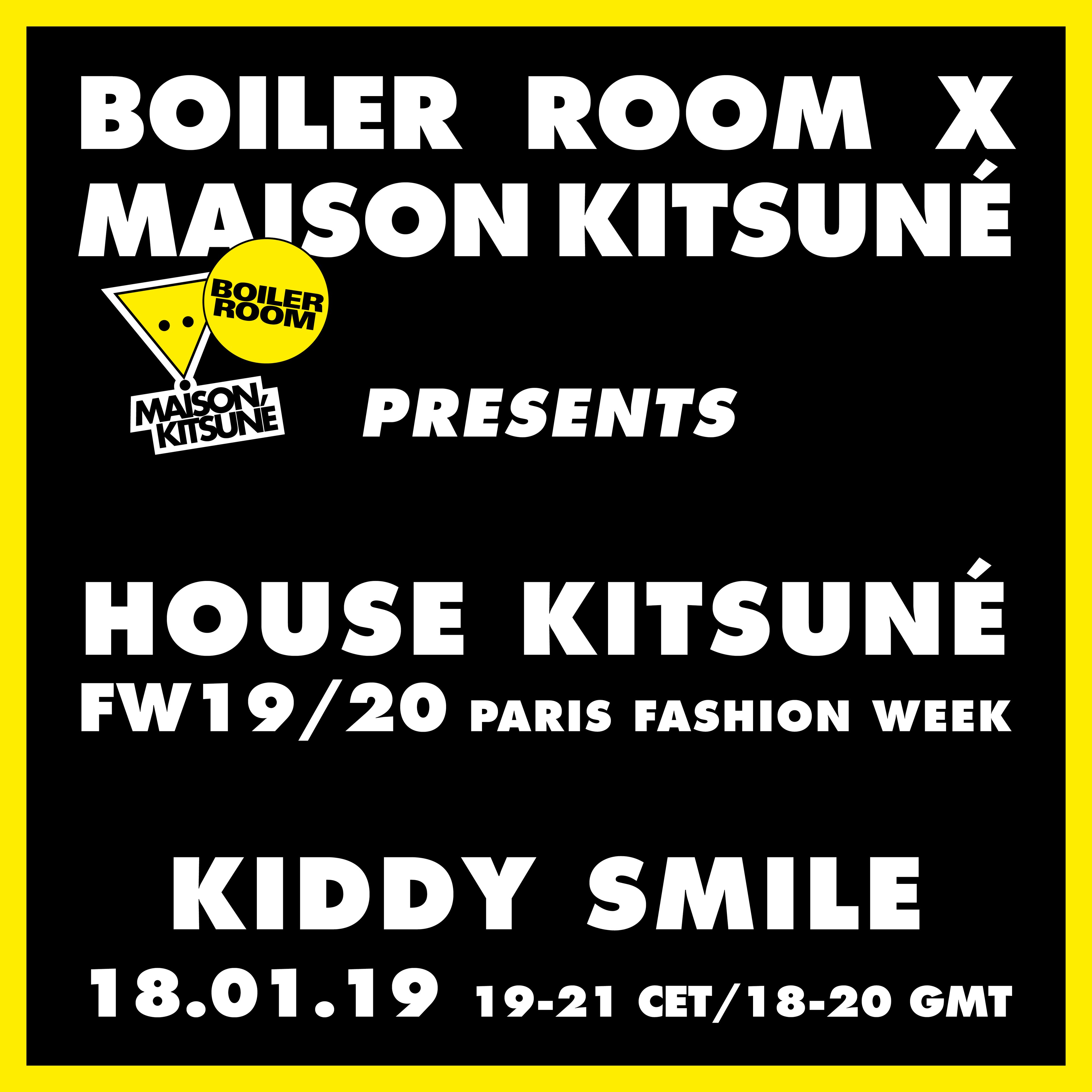 'HOUSE KITSUNÉ' PFW 19/20 flyer