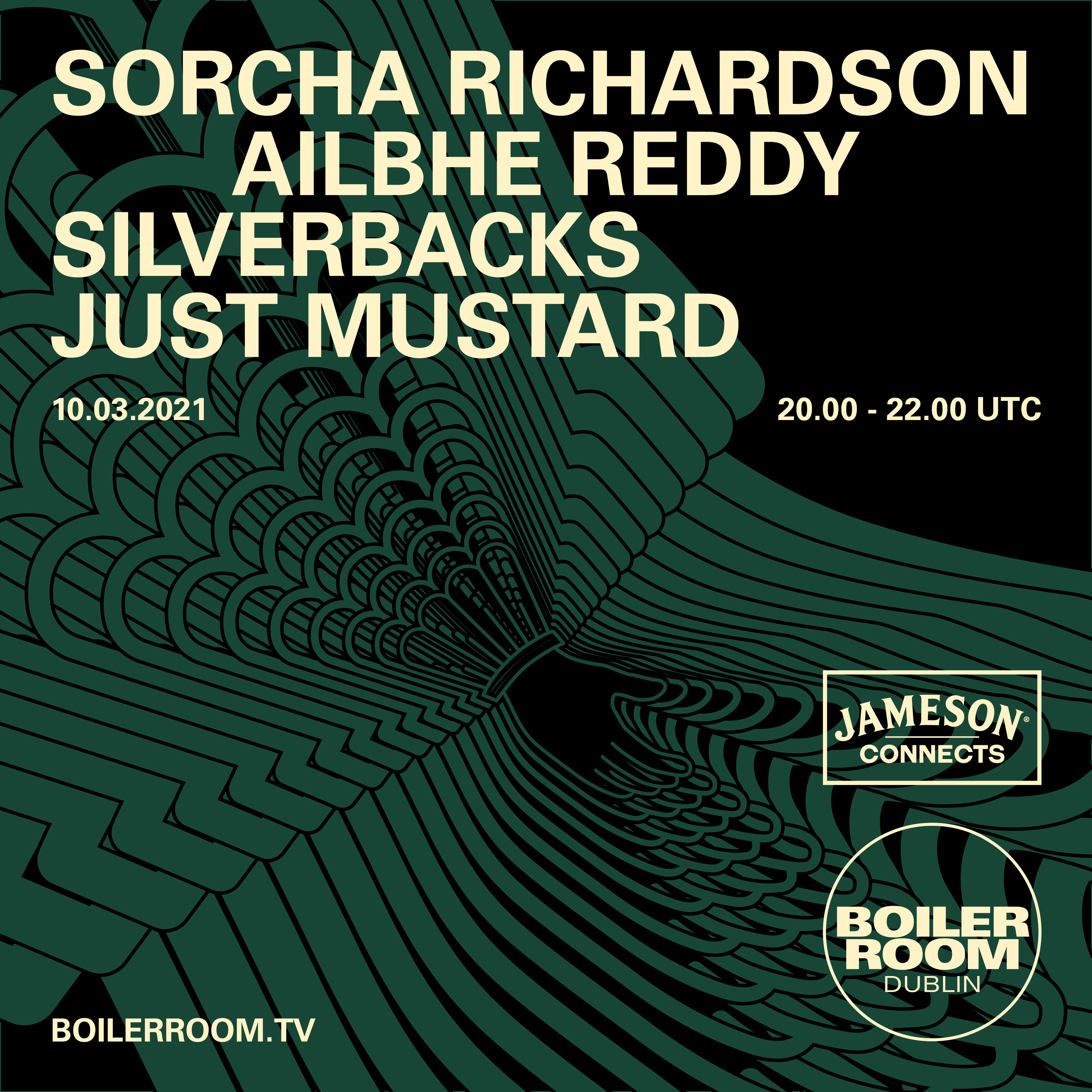 JUST MUSTARD, SILVERBACKS, ALIBHE REDDY & SORCHA RICHARDSON WITH JAMESON CONNECTS flyer