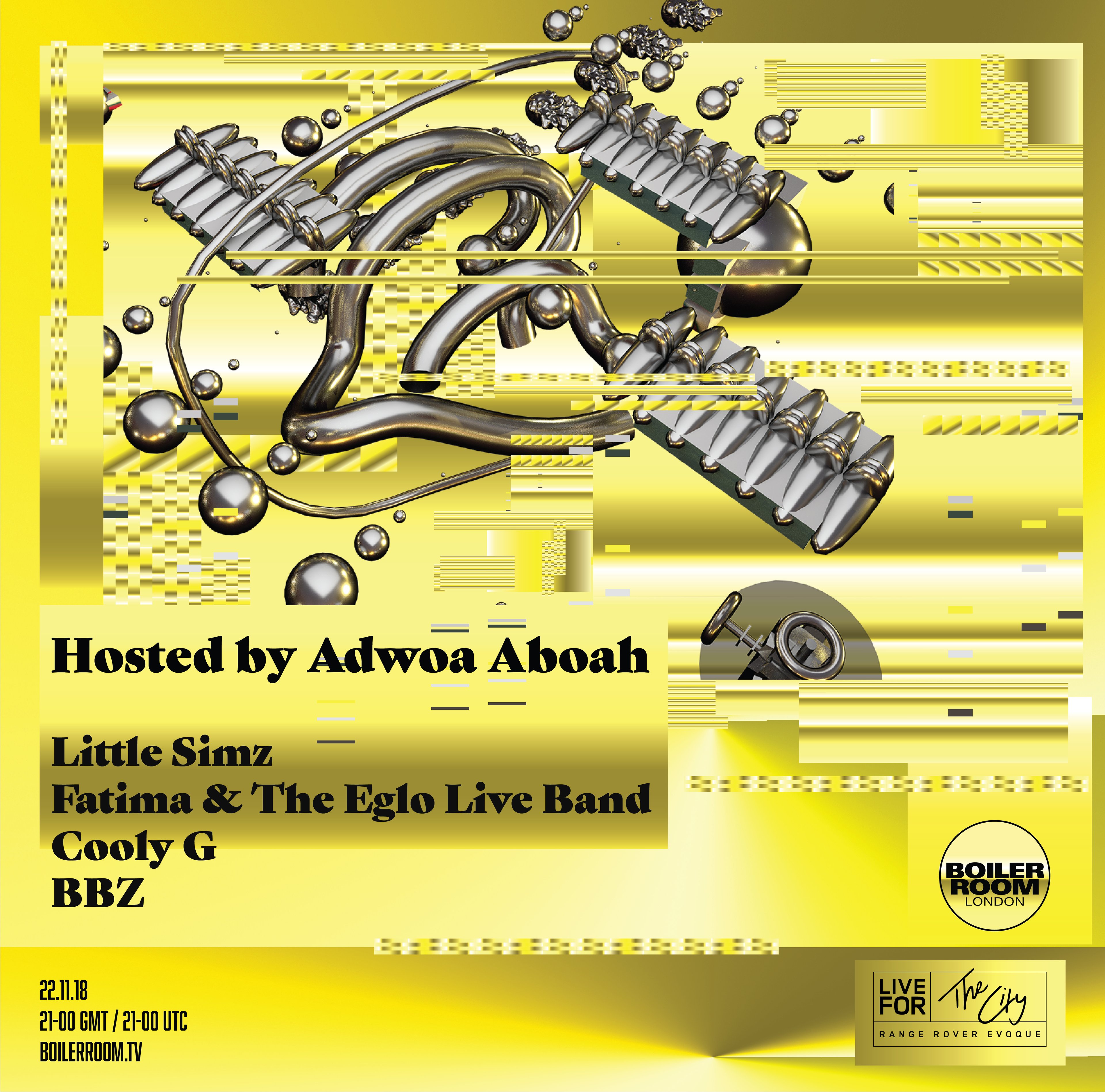 Boiler Room x Land Rover: Live for the City flyer