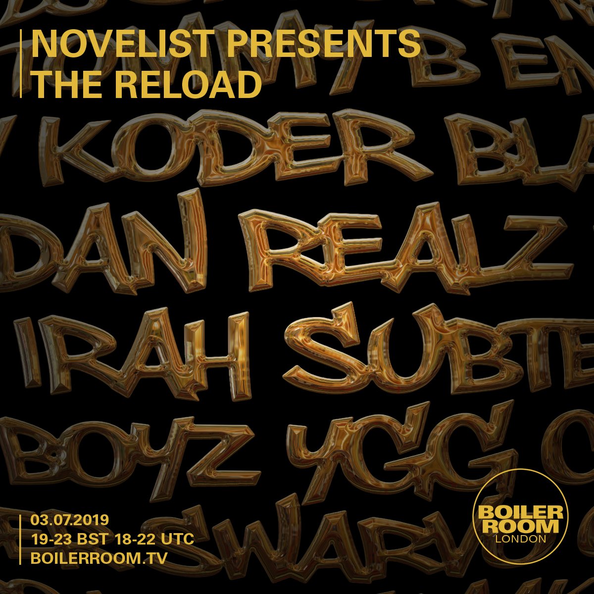 Novelist Presents The Reload flyer