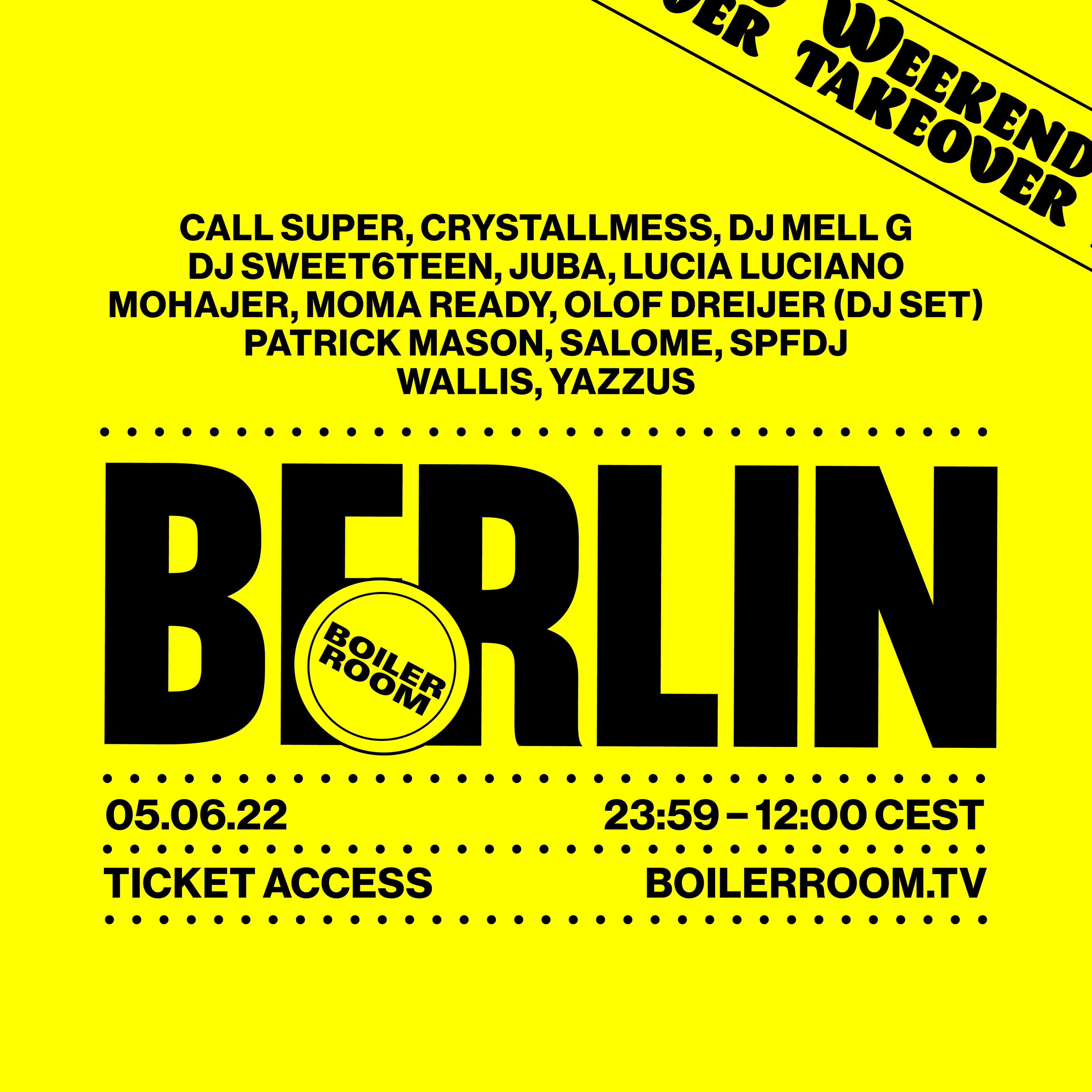 Boiler Room: Berlin - Bank Holiday Sunday flyer