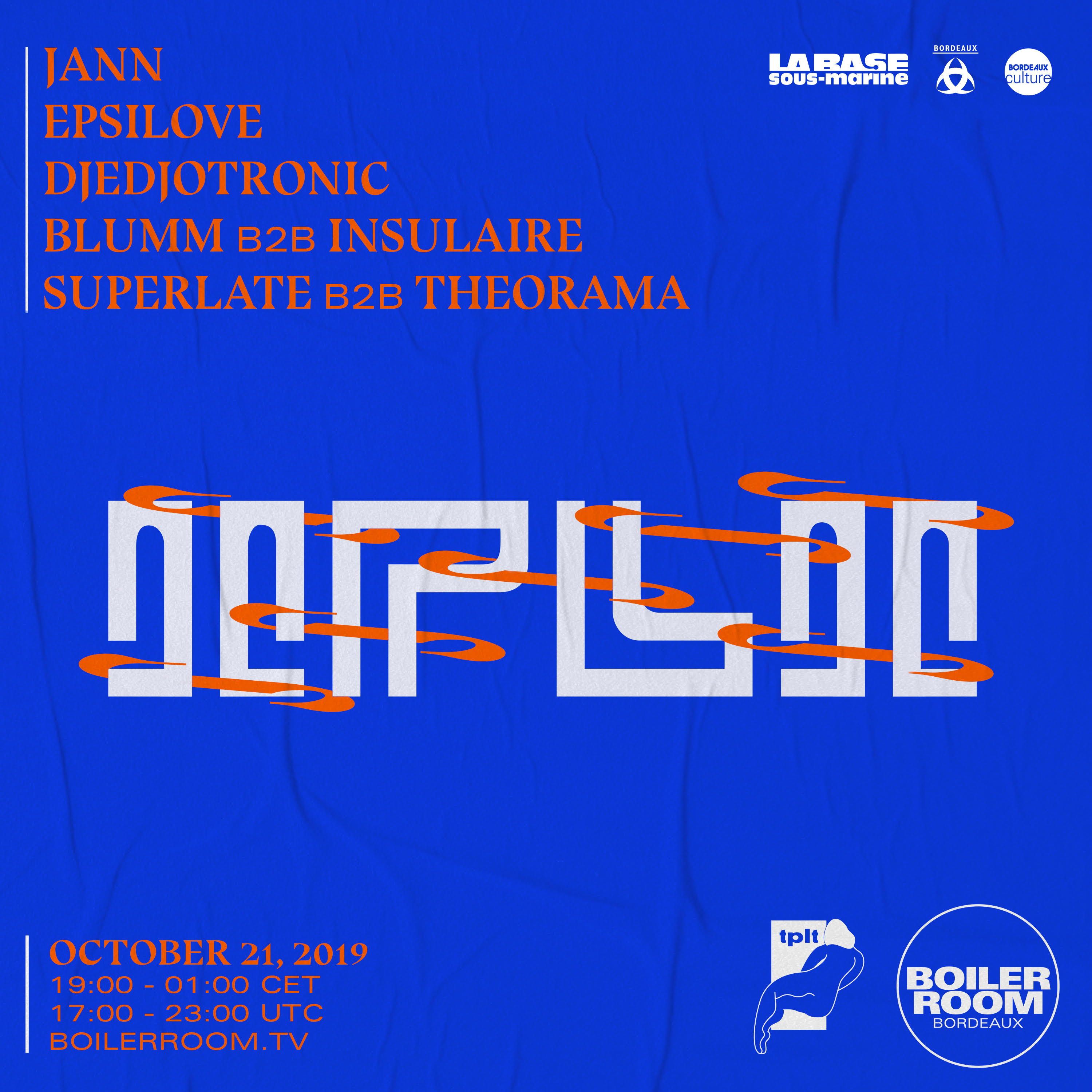 Bordeaux: tplt flyer