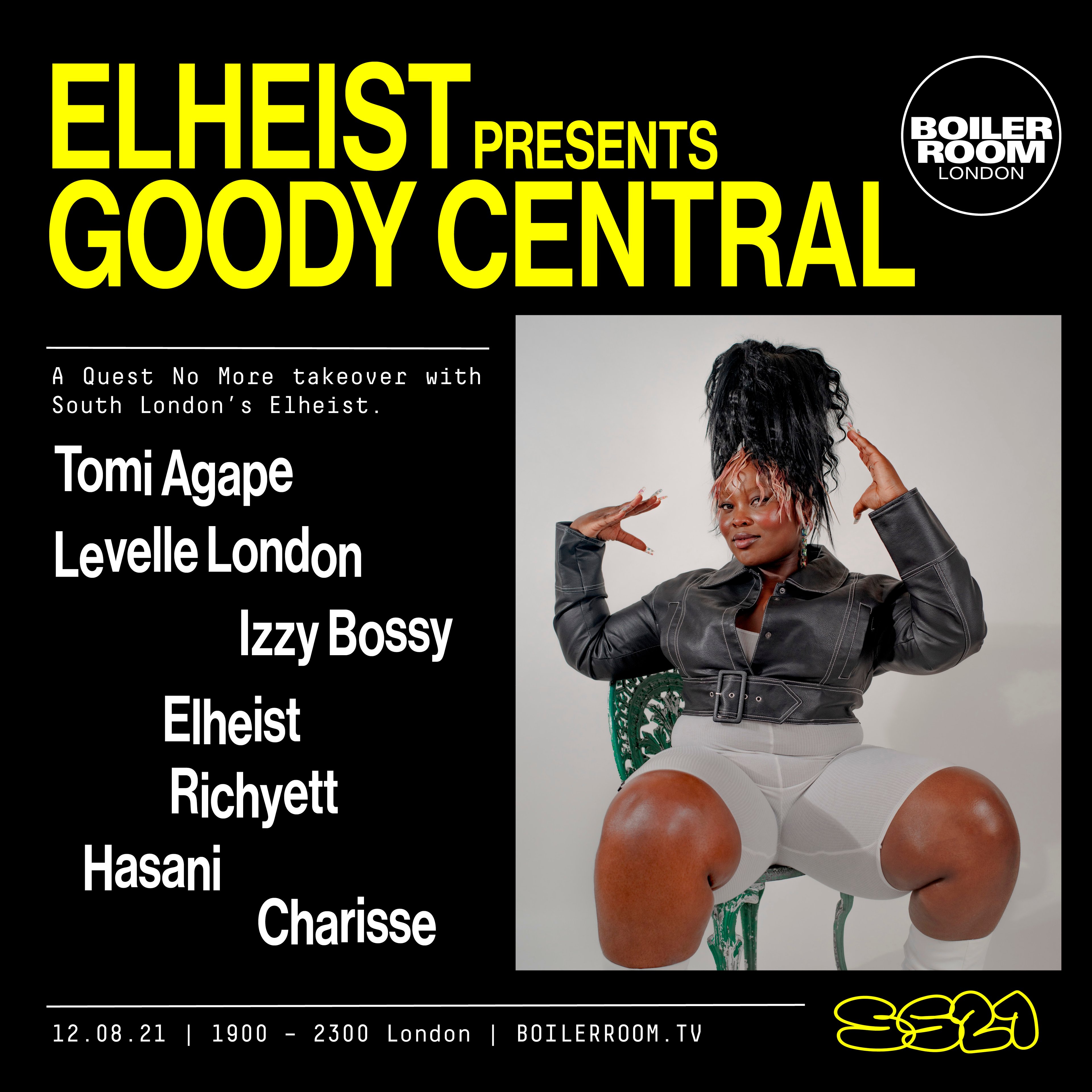SS21 London:  Elheist presents Goody Central flyer