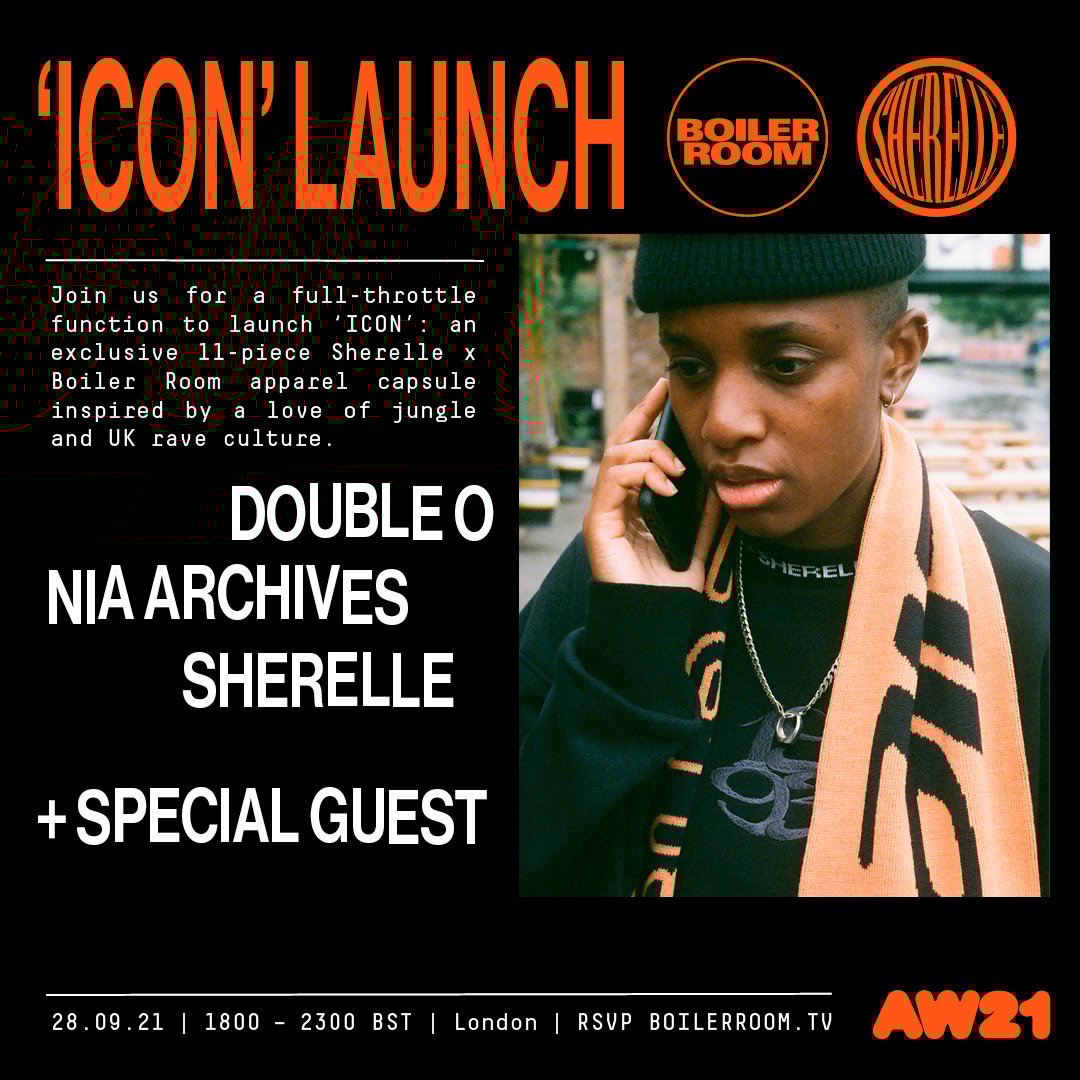 Boiler Room x Sherelle: 'ICON' launch flyer