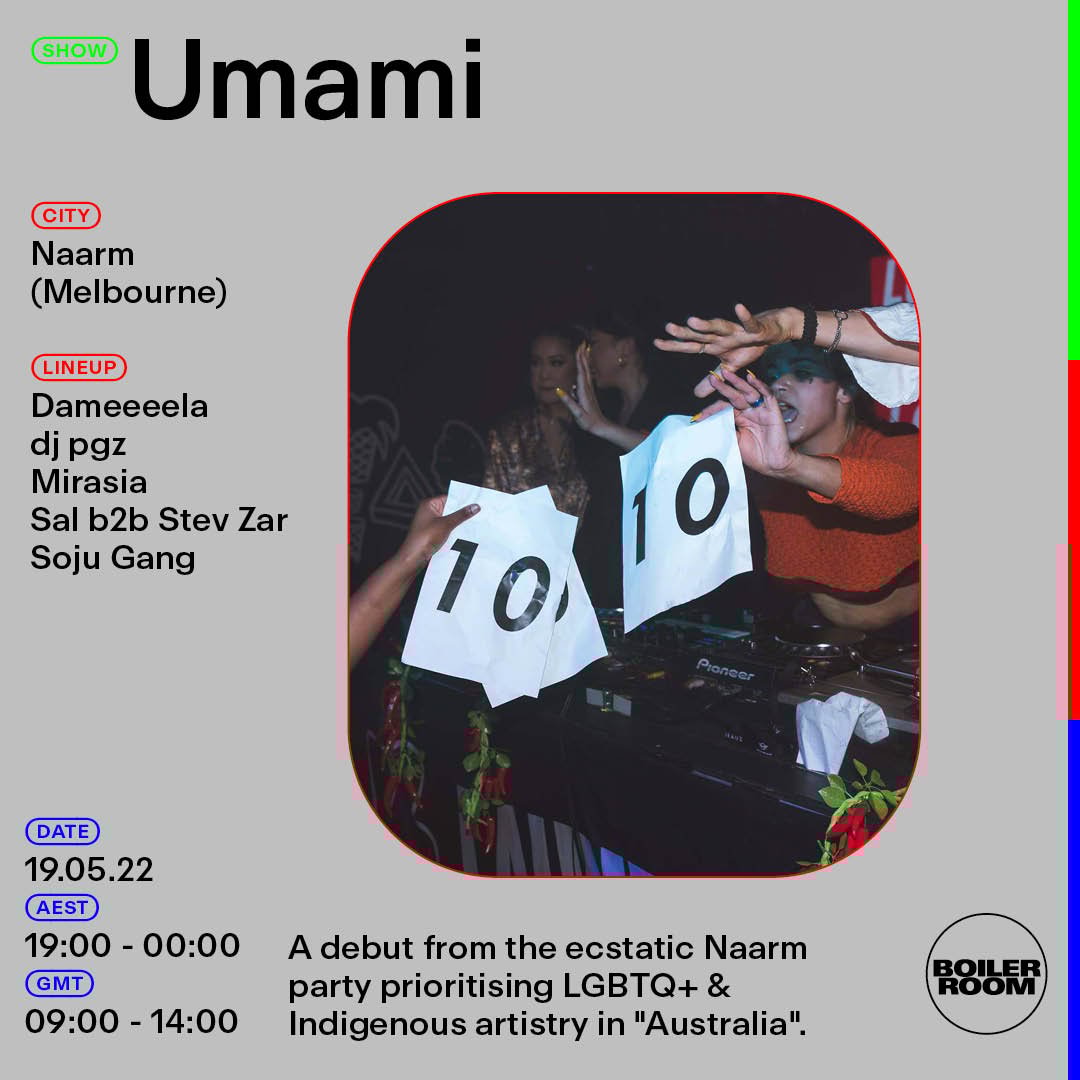Naarm: Umami flyer
