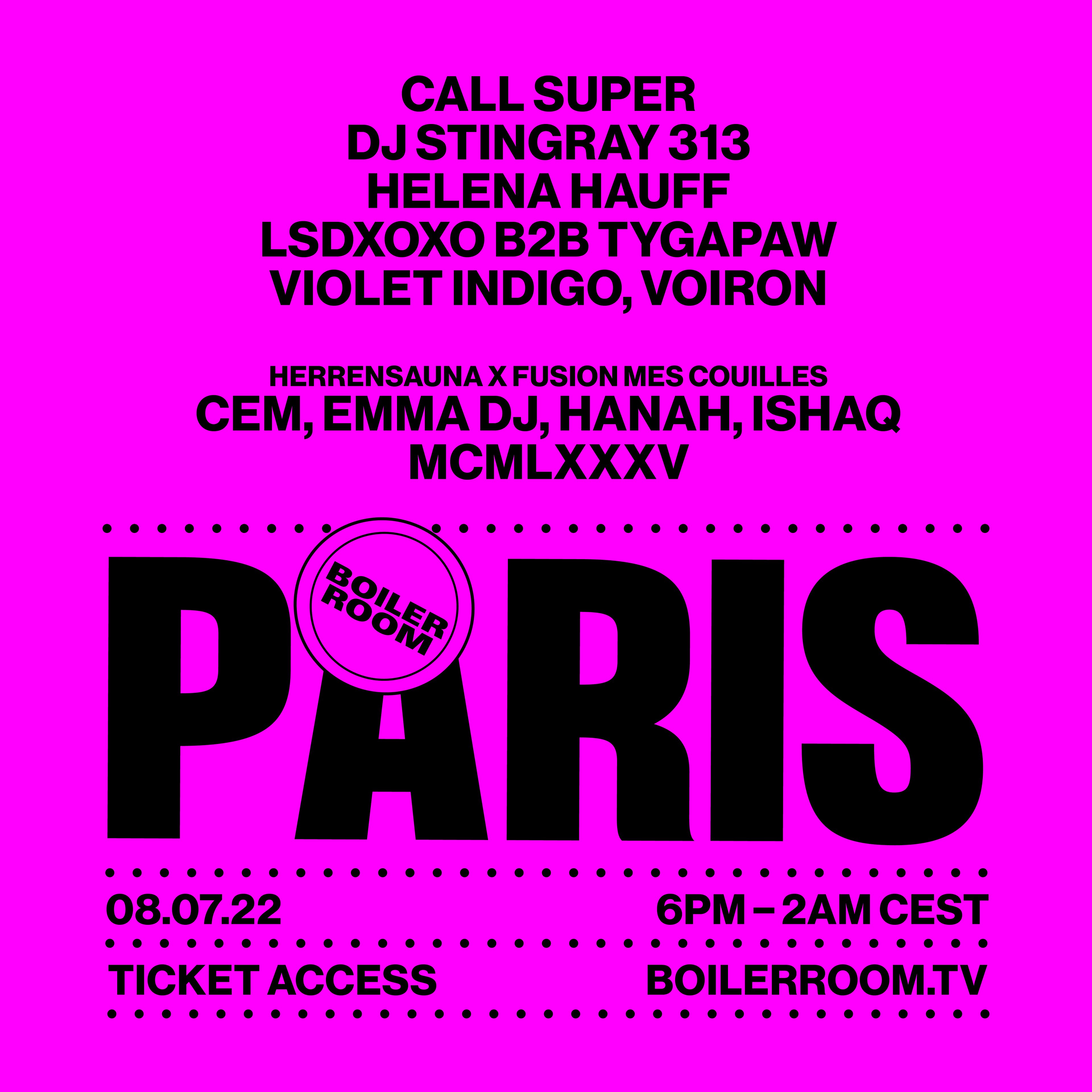 Boiler Room: Paris | Day 1 flyer