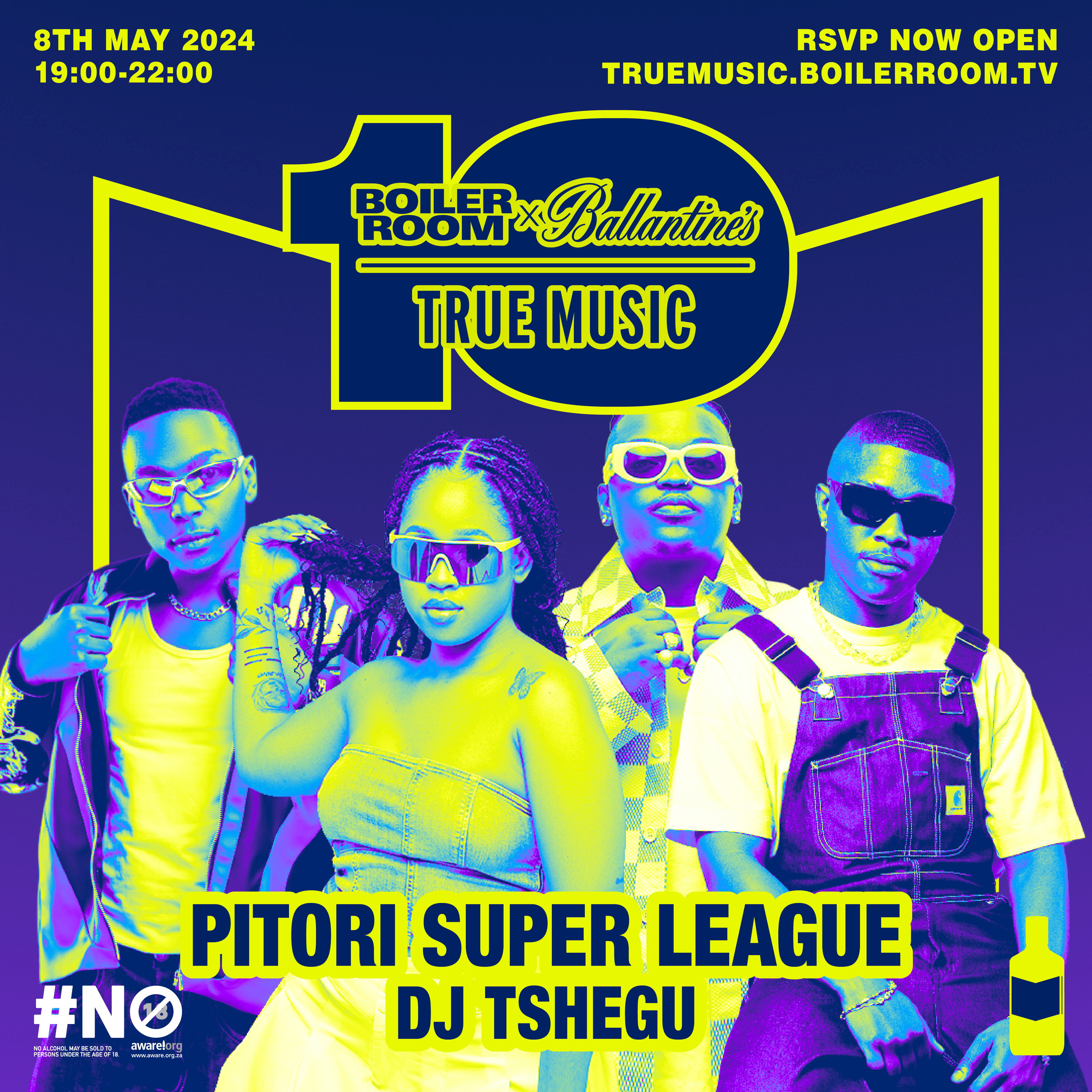 Boiler Room x Ballantine's True Music 10: Pretoria flyer