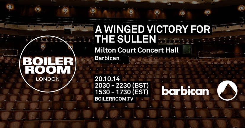 Flyer for event A Winged Victory for the Sullen.