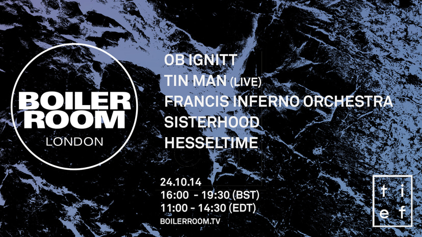 Flyer for event Boiler Room x Tief.
