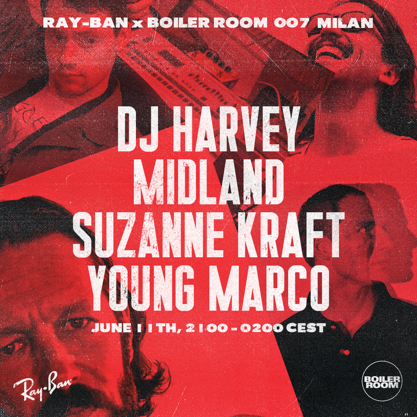 Flyer for event Milan: Ray-Ban x Boiler Room 007.