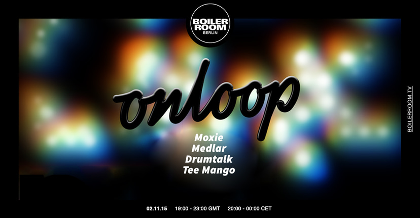 Flyer for event Moxie pres. 'On Loop' - Studio Session.
