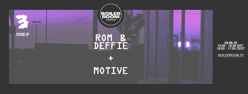Flyer for event Channel 3 Round-Up: ROM & Deffie + Motive.