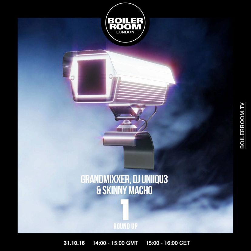 Flyer for event Channel 1 Round-Up: DJ UNIIQU3, Grandmixxer & Skinny Macho.