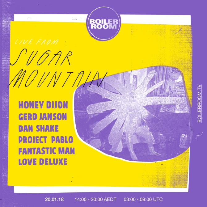 Flyer for event Sugar Mountain 2018.