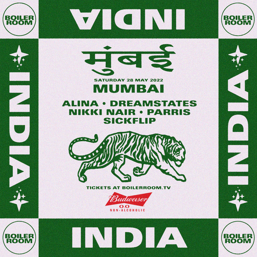 Flyer for event Boiler Room: Mumbai.