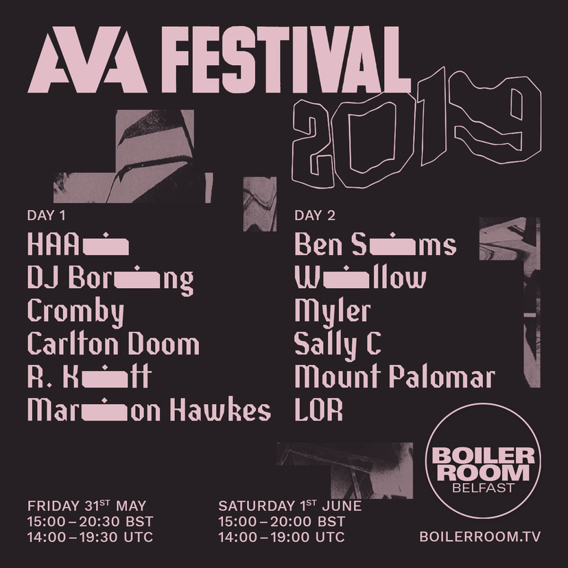 Flyer for event AVA Festival 2019.