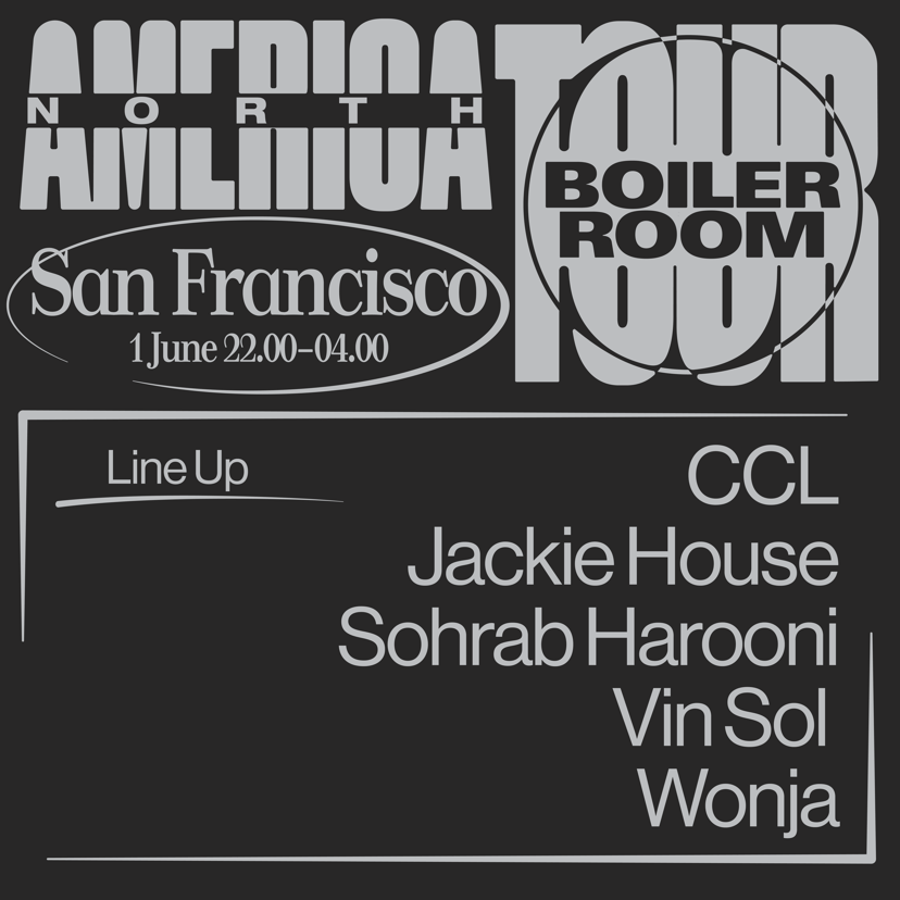 Flyer for event Boiler Room San Francisco: Warehouse Rave.