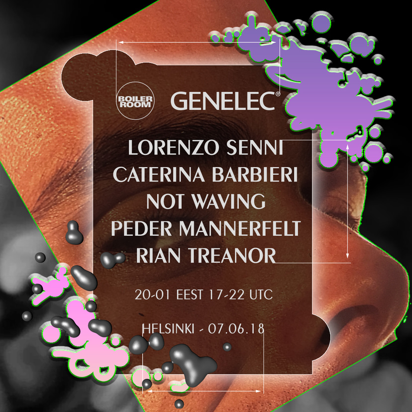 Flyer for event Boiler Room x Genelec.
