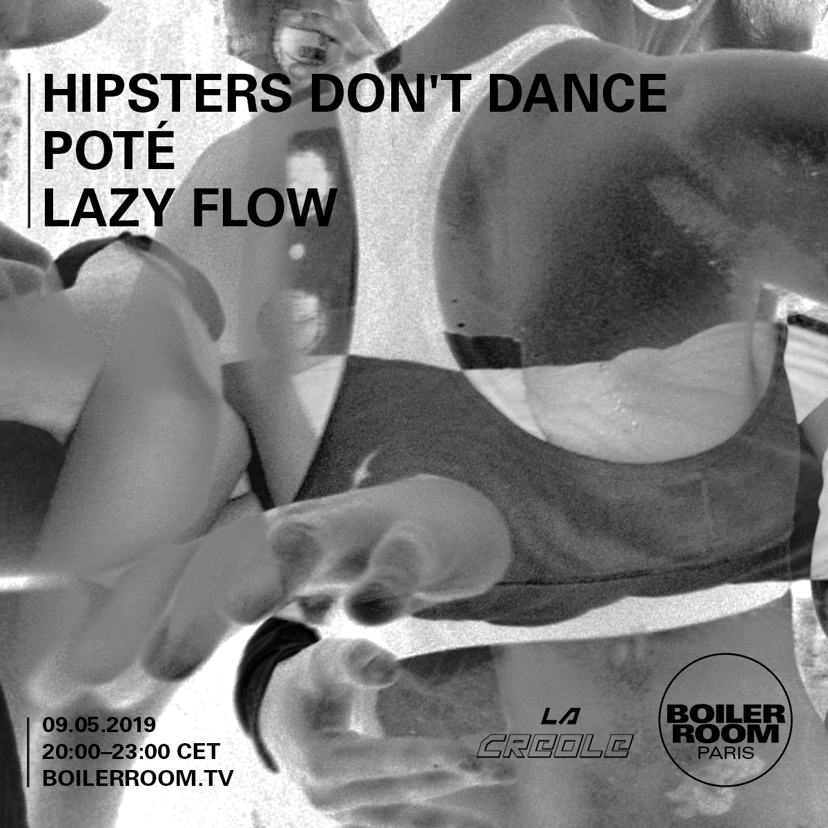 Flyer for event Boiler Room Paris x La Creole Broadcast.