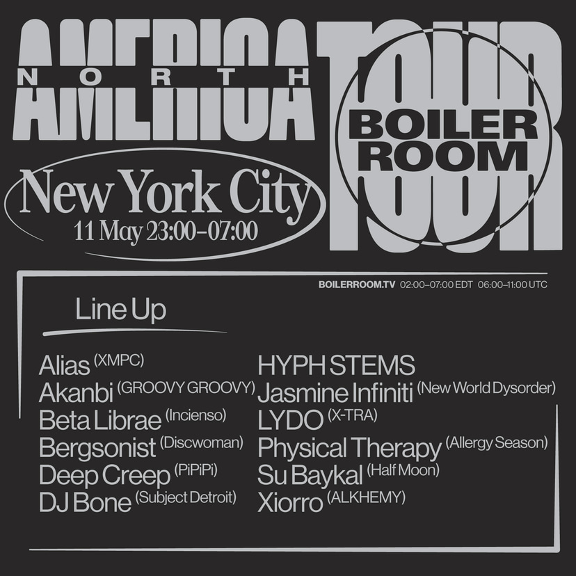 Flyer for event Boiler Room NYC: Warehouse Party.