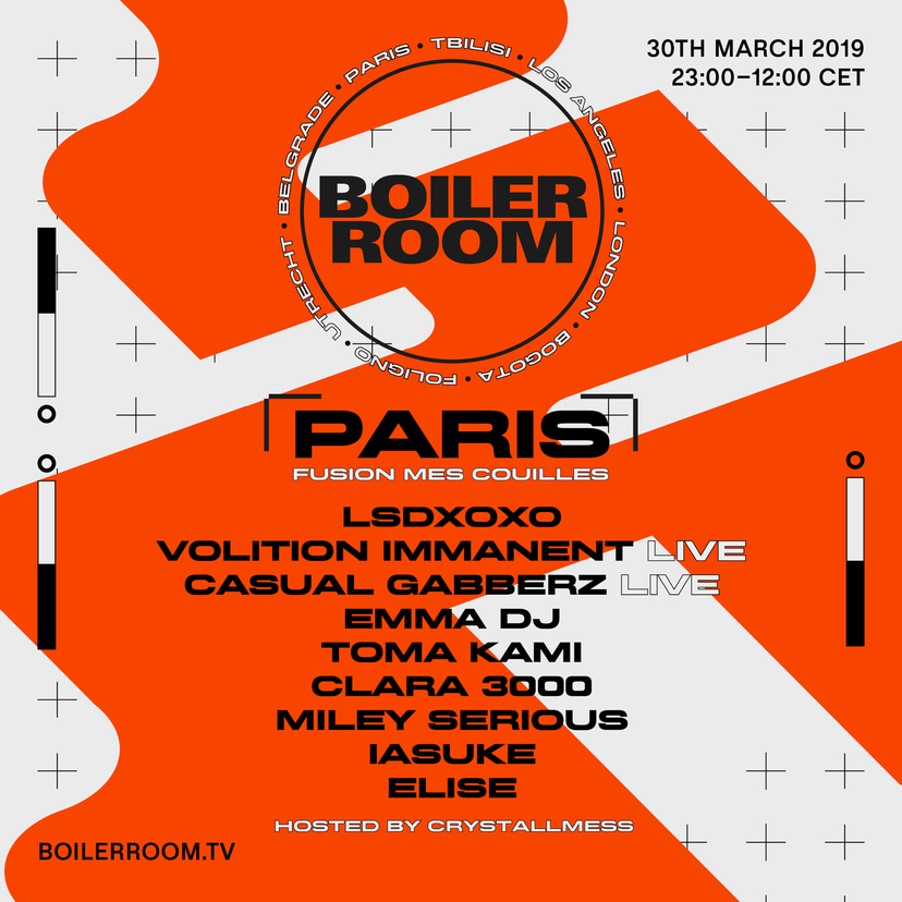 Flyer for event Boiler Room Paris: Fusion mes Couilles.