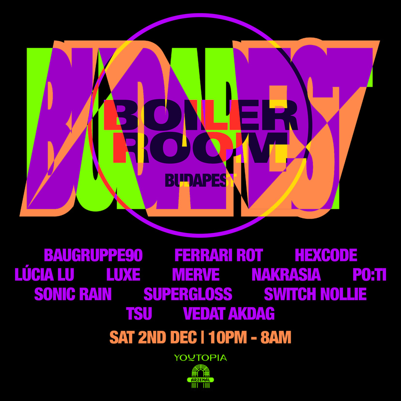 Flyer for event Budapest | Saturday.