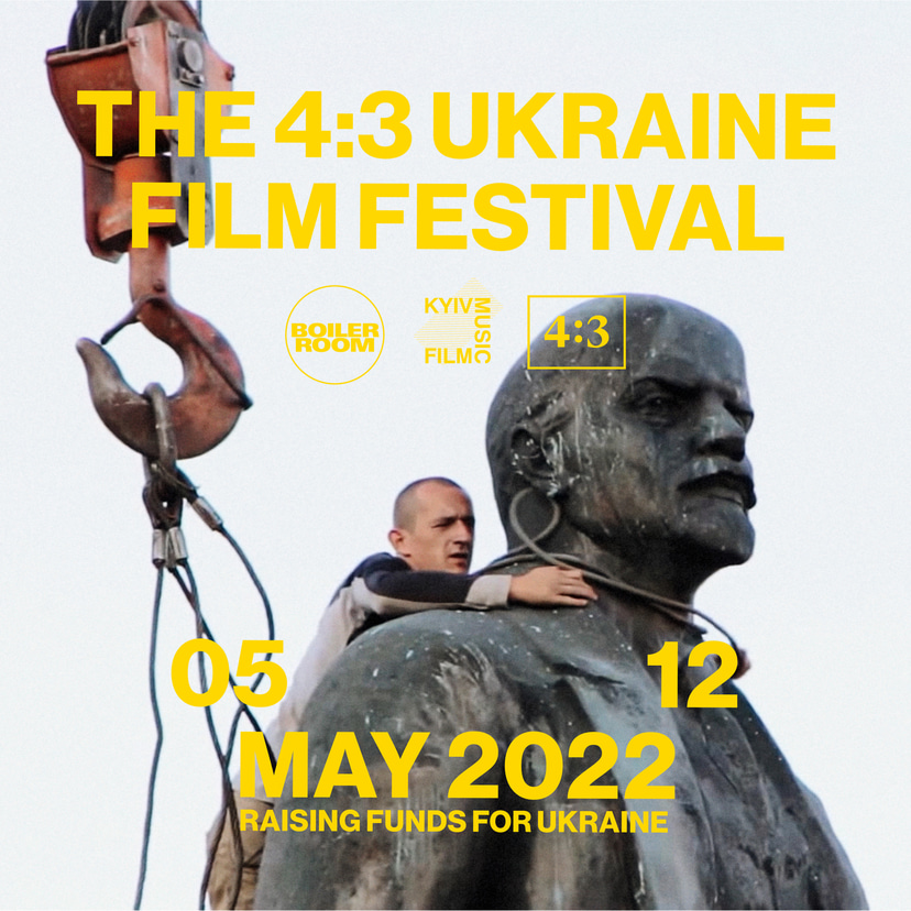 Flyer for event The 4:3 Ukraine Film Festival.