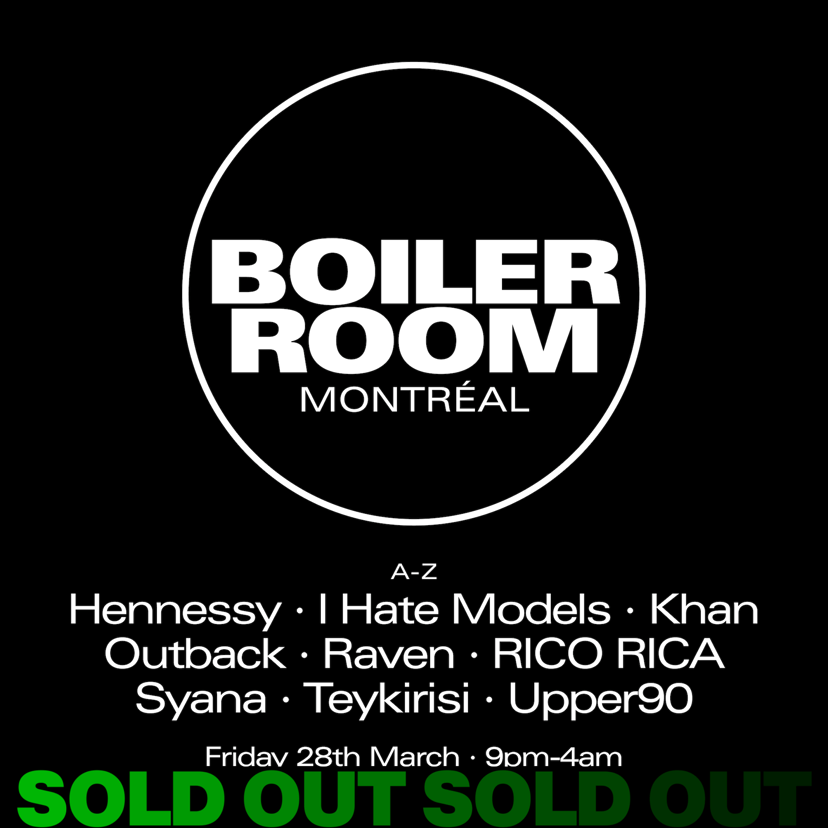 Flyer for event Montréal | Friday.