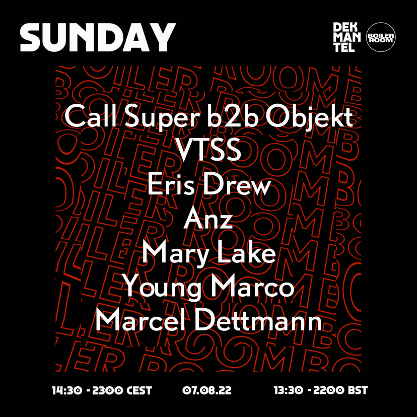 Flyer for event Dekmantel 2022 | Sunday.